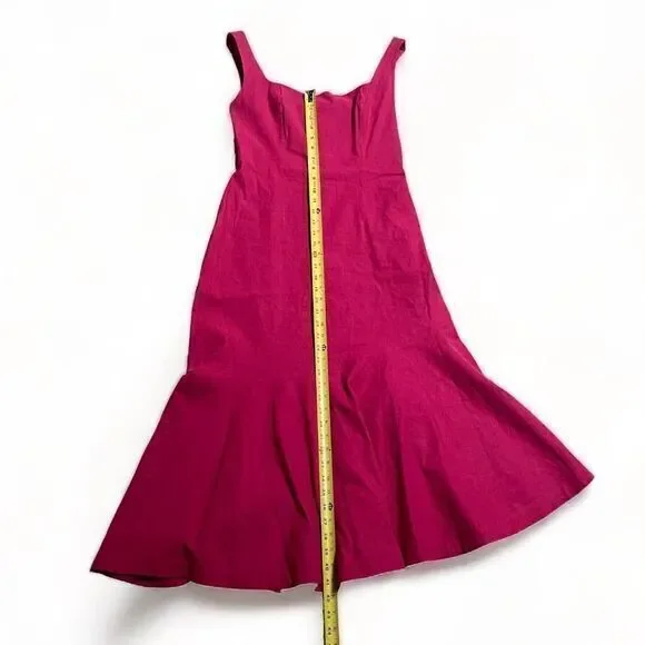 the ariana square neck asymmetrical ruffle hem dress Asymmetric Ruffle Hem Mini Dress